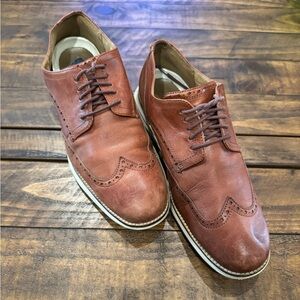 Cole Haan Original Grand Oxford Shoes Brown Leather Wingtip Men's 10M C26471